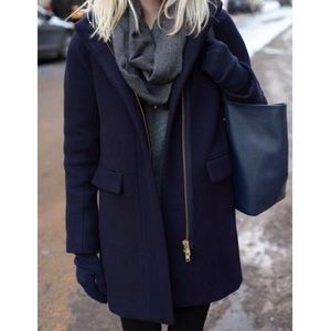 JCrew Cocoon navy jacket for fall/winter